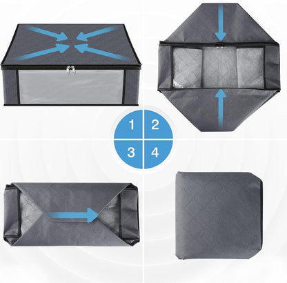 🔥Factory Clearance Sale 75% OFF📦Large-Capacity Clear Storage Bags with Reinforced Handles – For Clothes, Bedding & Moving