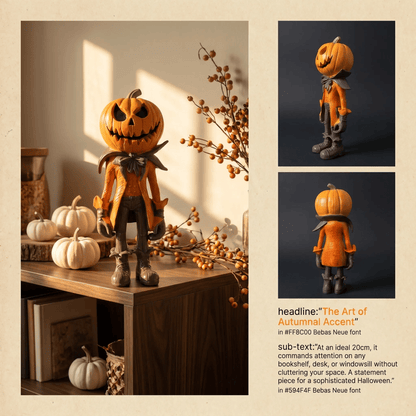 🔥HOT SALE🔥💥🏆Only $45.99 This Week👻Halloween Pumpkin Man Figurine/Decoration🎃