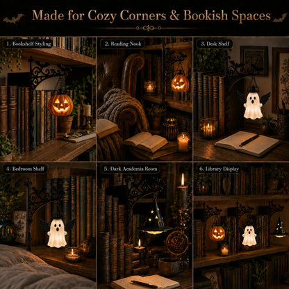 📚 Where Every Shelf Tells a Story——Halloween Edition Library Shelf Lanterns