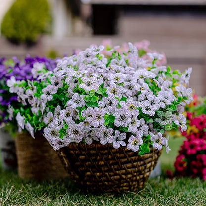 🌸UV Resistant Artificial Flowers – Fade-Free & Colorful for Garden, Patio, Home Decor
