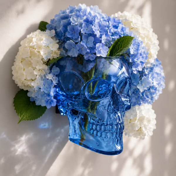 Gothic Skull Wall Vase 💀 – Hangable & Tabletop Freestanding🌸