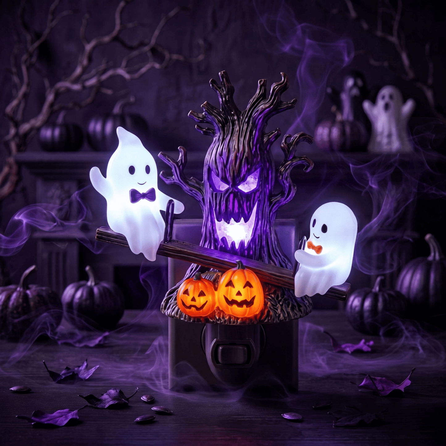 🔥HOT SALE 49% OFF-🎃👻Animated Seesaw Ghost Plug In LED Night Light