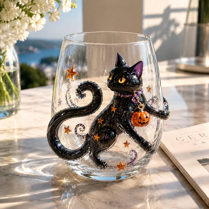 🎃 3D Halloween Artisan Glassware Collection | For Magical Halloween Sips, Eye-Catching 3D Details, Luminous Festive Party Moments & Cozy Fall Home Bar Glow