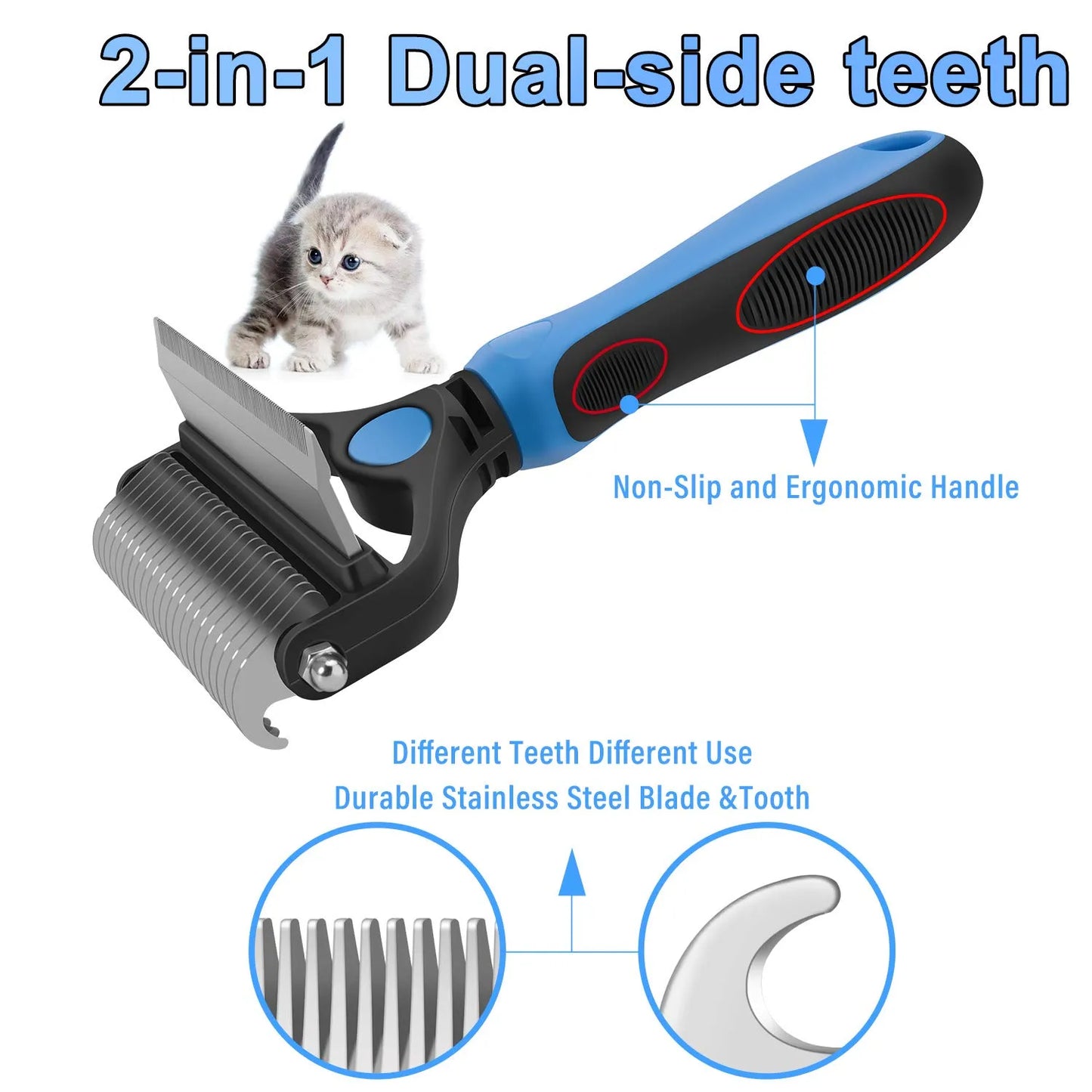 ⏰🔥LIMITED TIME 50% OFF! 🐾 Professional Deshedding Tool for Dogs & Cats – Gentle, Efficient & Fur-Free Home ✨💖