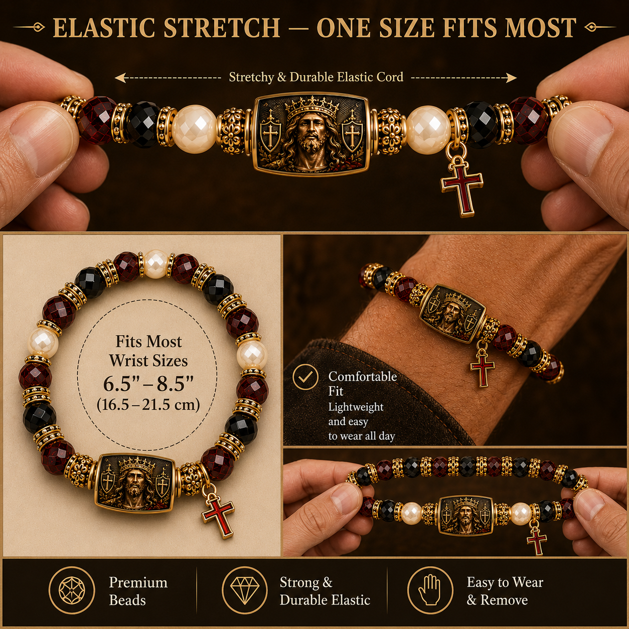 King Of Kings Christ Is My Strength Faith Bracelet✝️ | 2026 Limited Edition Bracelet