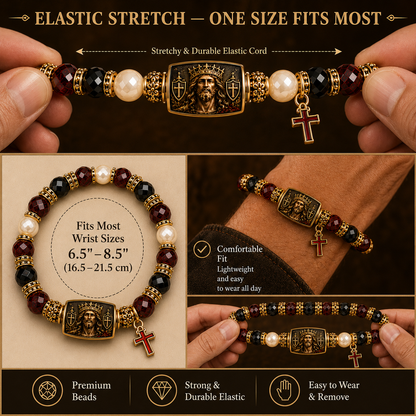 King Of Kings Christ Is My Strength Faith Bracelet✝️ | 2026 Limited Edition Bracelet