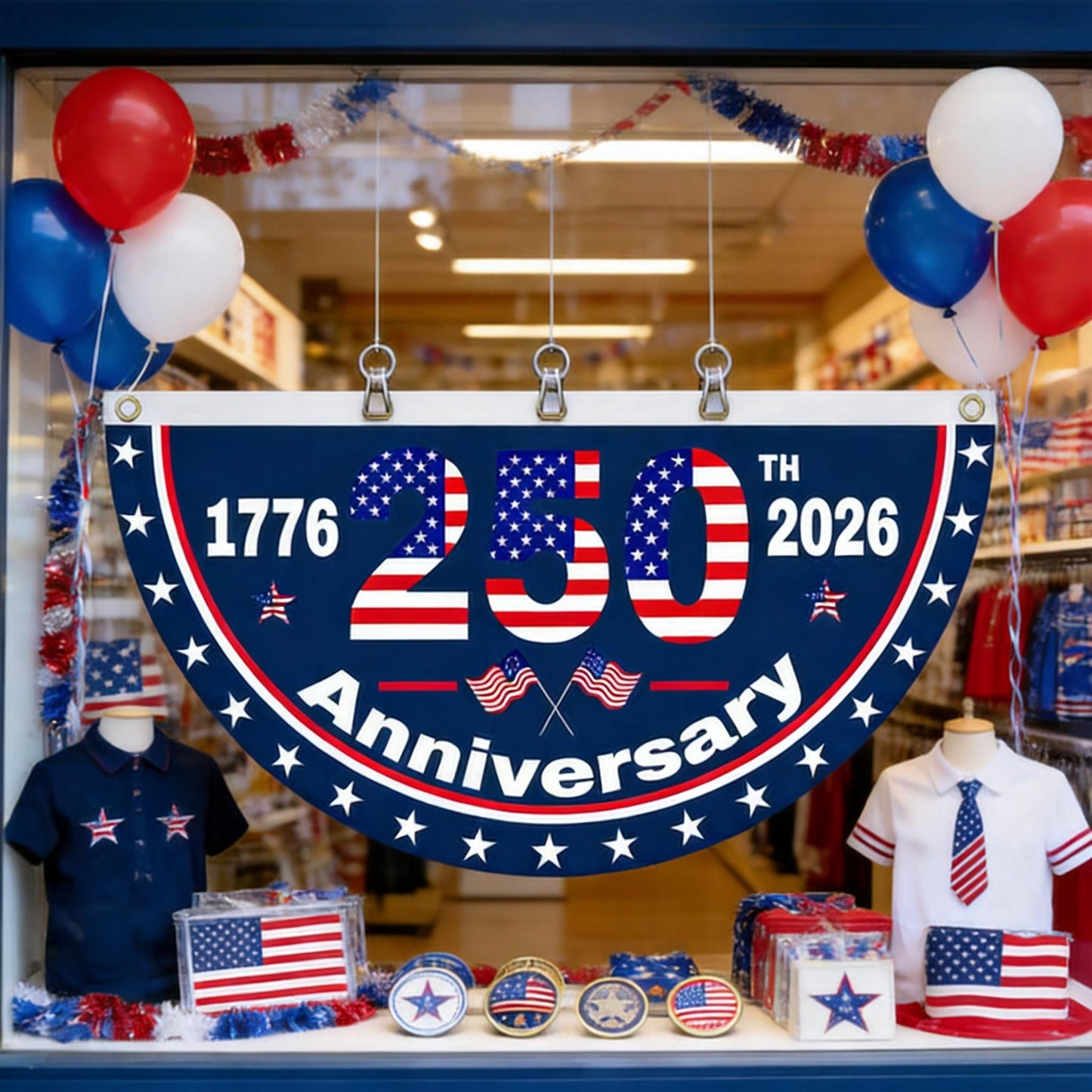250th Anniversary USA Fan Flag