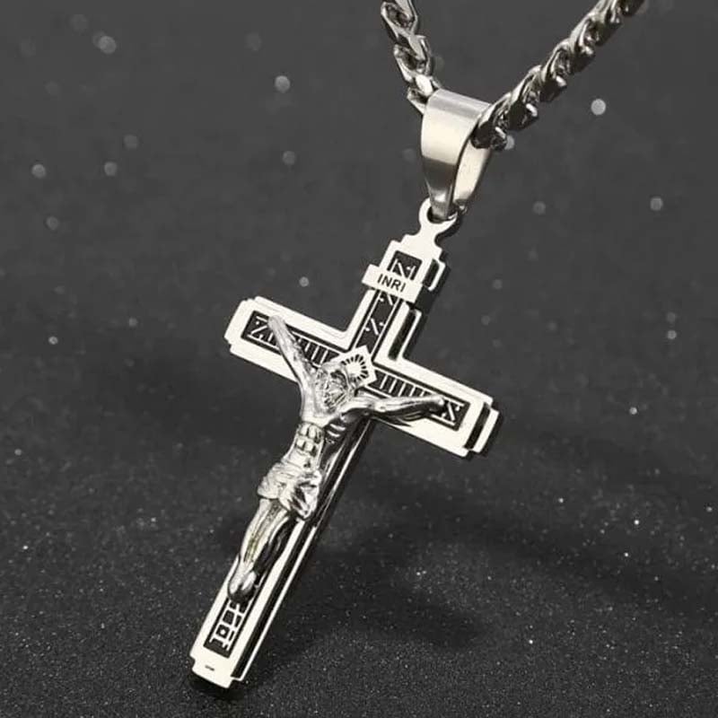 📢📢40% OFF !! ⏰Men's Minimalist Faith Cross Necklace