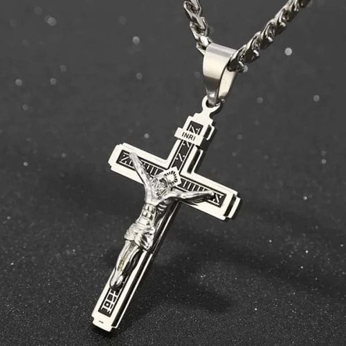 📢📢40% OFF !! ⏰Men's Minimalist Faith Cross Necklace