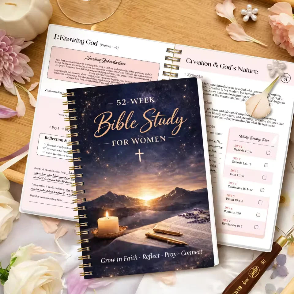 ✝️🙏The Bible in a Year for Women: 52-Week Guided Study📚