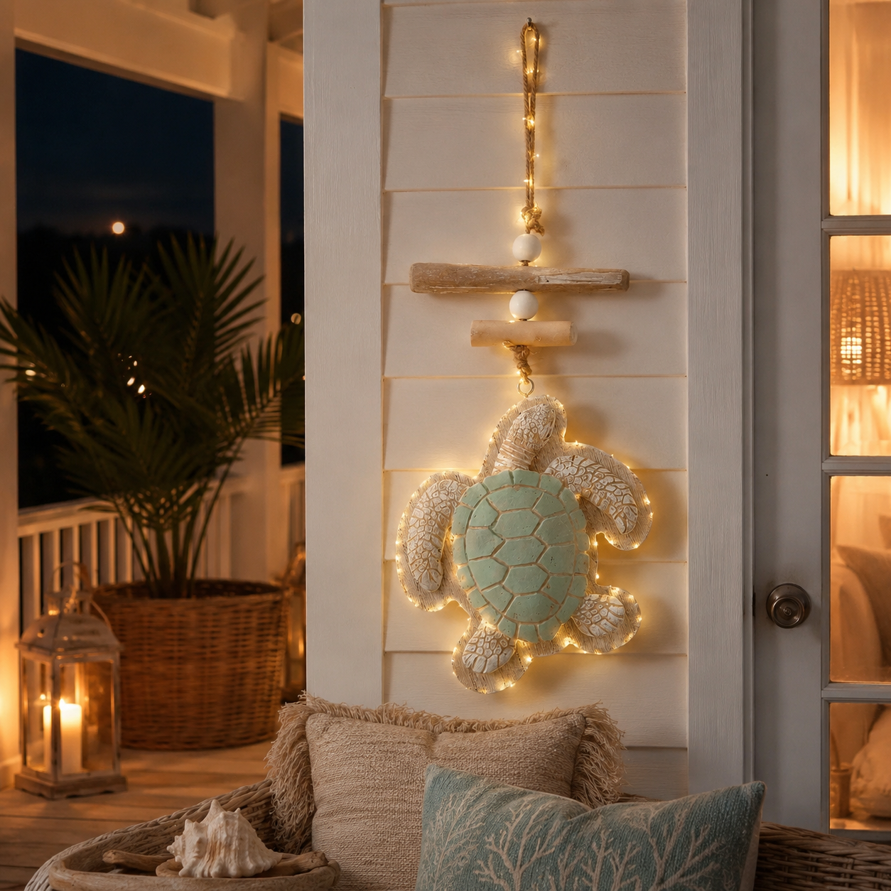 🔥Last Day 49% OFF🔥Glowing Coastal Sea Turtle Wall Art