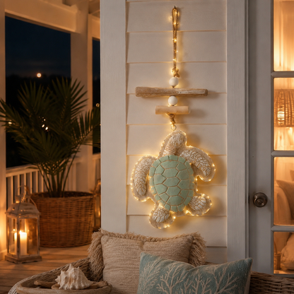 🔥Last Day 49% OFF🔥Glowing Coastal Sea Turtle Wall Art