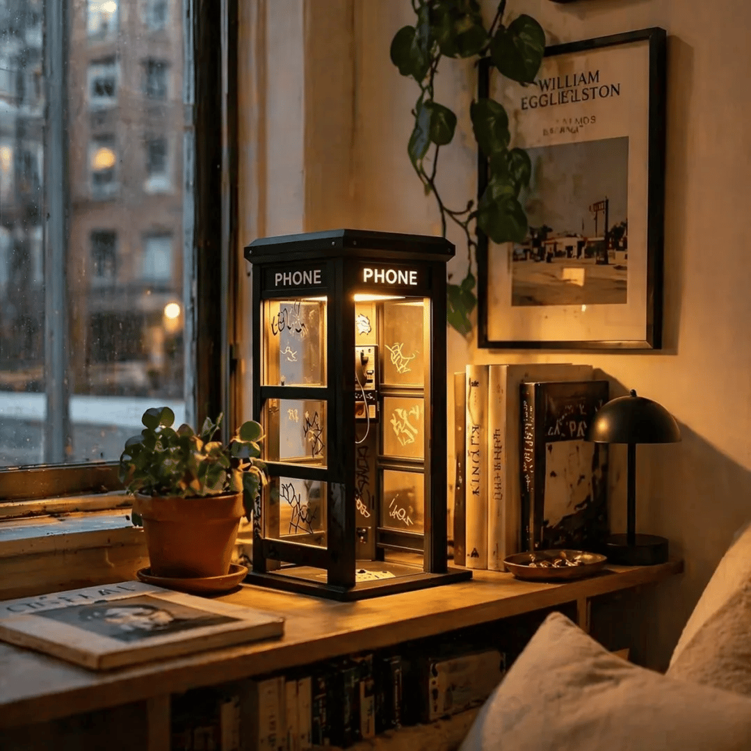 ✨Vintage Phone Booth Ambient Lamp- 🎁Light up Every Cozy Corner💛