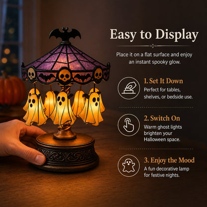 🔥 Hot Sale 50% OFF 🎠 Ghost Carousel Motion Night Light – Cozy Halloween Glow🎃