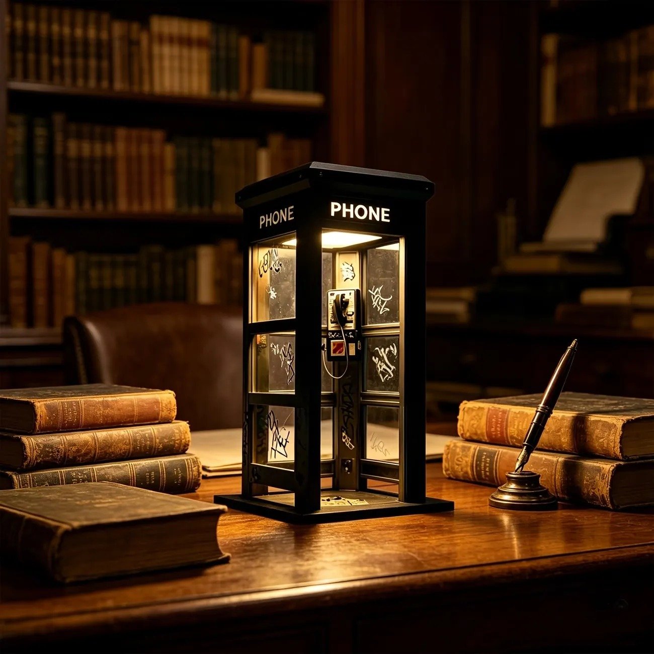 ✨Vintage Phone Booth Ambient Lamp- 🎁Light up Every Cozy Corner💛