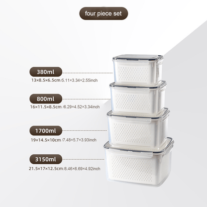 🍓 Refrigerator Food Storage Containers – Keep Fruits Fresh