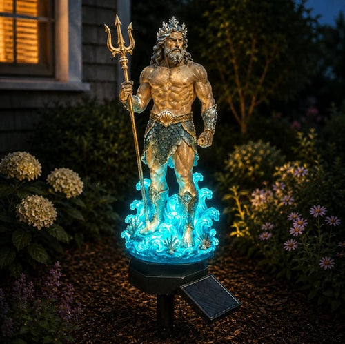 🔱 Myth-Themed Solar Garden Stake Light