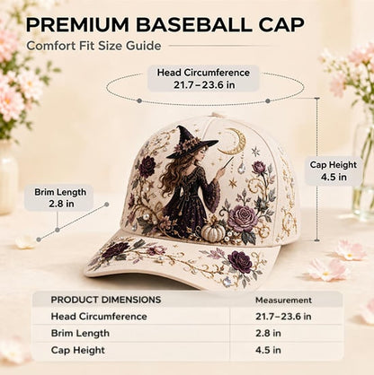🔥HOT SALE 50% OFF - 🧙‍♀️✨3D Halloween Embroidery Cap🧢(Breathable & Lightweight Comfort & Unisex Fit)