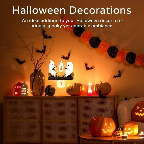 🔥LAST DAY 50% OFF👻 Ghost Campfire Night Light – Spooky Glow, Cozy Vibes🎃