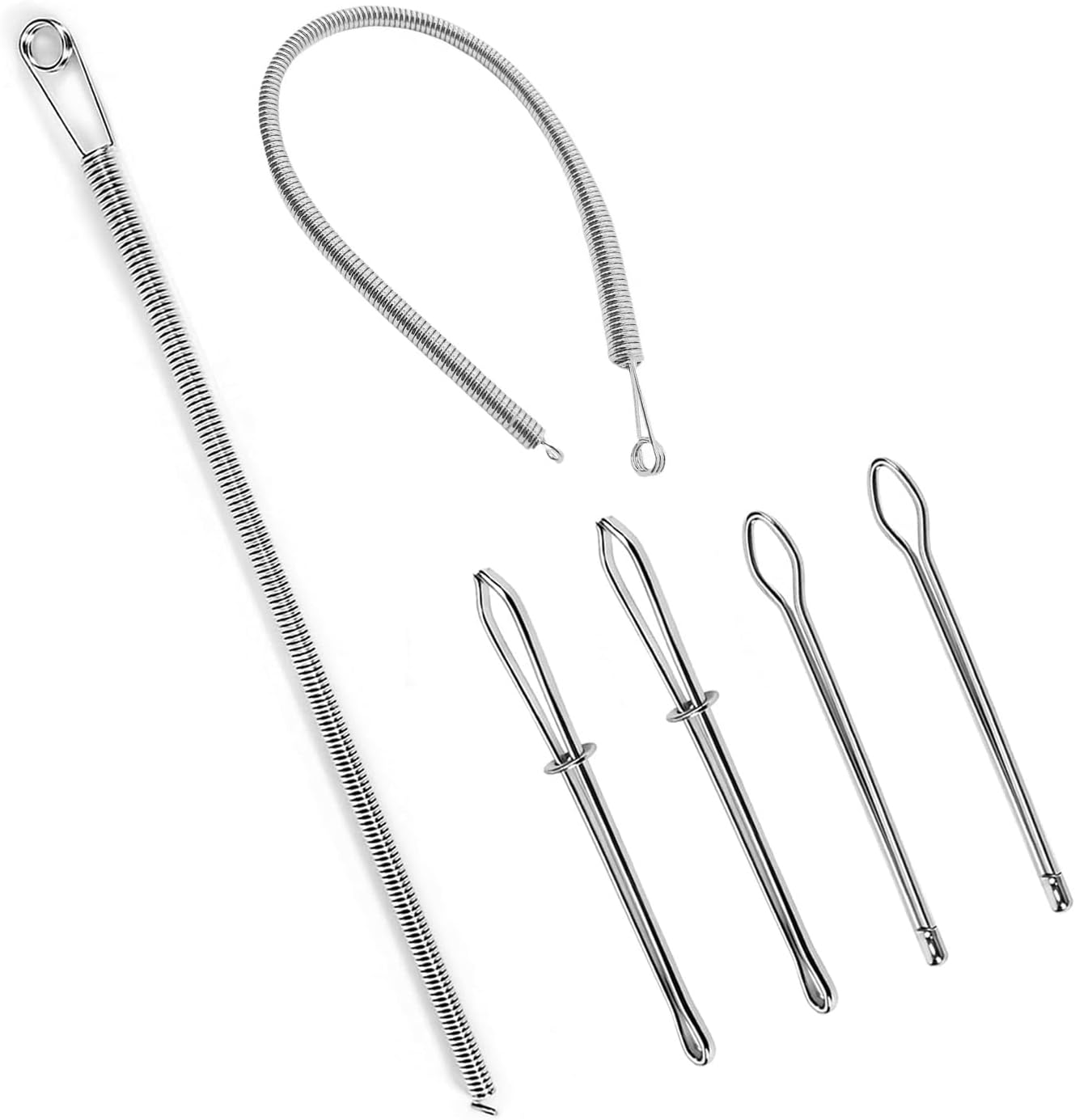 🔥49% OFF 2Pcs Flexible Drawstring Threading Tool 🧵 Bendable Metal Spring Threader for Hoodies Pants Shoelaces