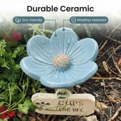 🌸Flower-Shaped Bee Watering Station🐝