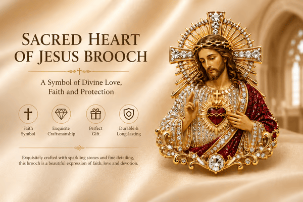 🔥Last Day 49% OFF-Sacred Heart of Jesus Brooch