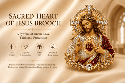 🔥Last Day 49% OFF-Sacred Heart of Jesus Brooch