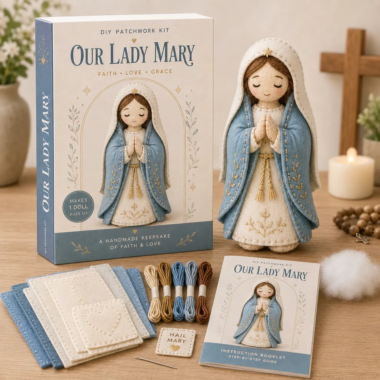 ✝️ Faith & Blessings DIY Patchwork Kit