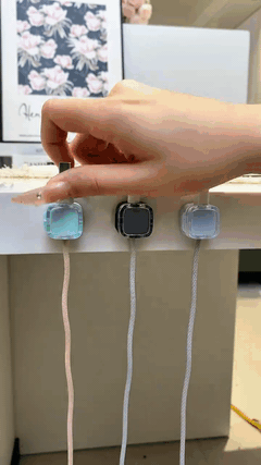 Magnetic Cord Organizer – 6 Pack Wall Mounted & Desktop Cable Holder, Simple Cable Management,Keep Cables in Place on Desk & Wall