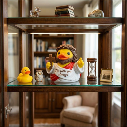 Jesus Duck Figurine – A Heartwarming Reminder of Faith, Hope & God's Presence