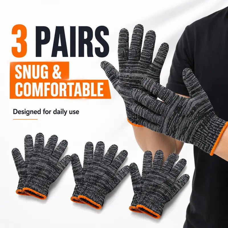 Unisex gardening gloves; versatile work gloves with strong grip, made of stretchy, breathable knit fabric; suitable for gardening, DIY, household chores, and workshop tasks