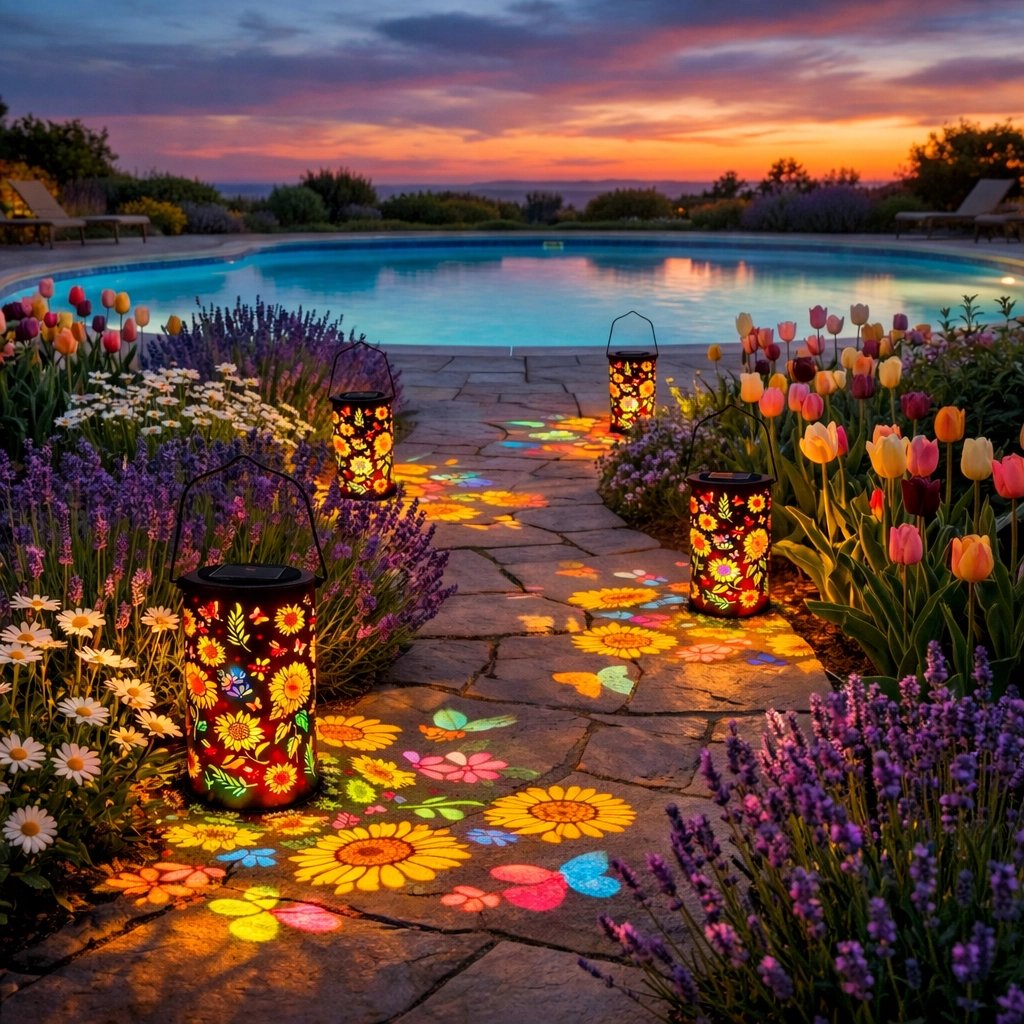 🌻Colorful Sunflower Glow Solar Garden Lantern