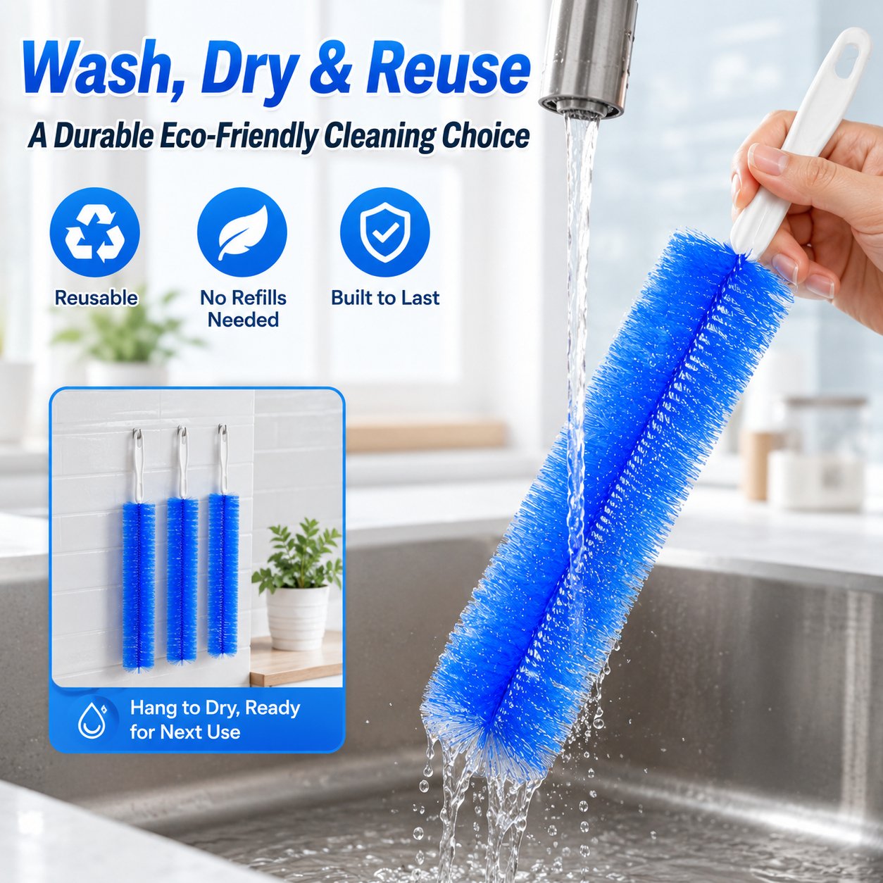 🔥Free Shipping🔥 Bendable Microfiber Head,Reusable Dust Remover