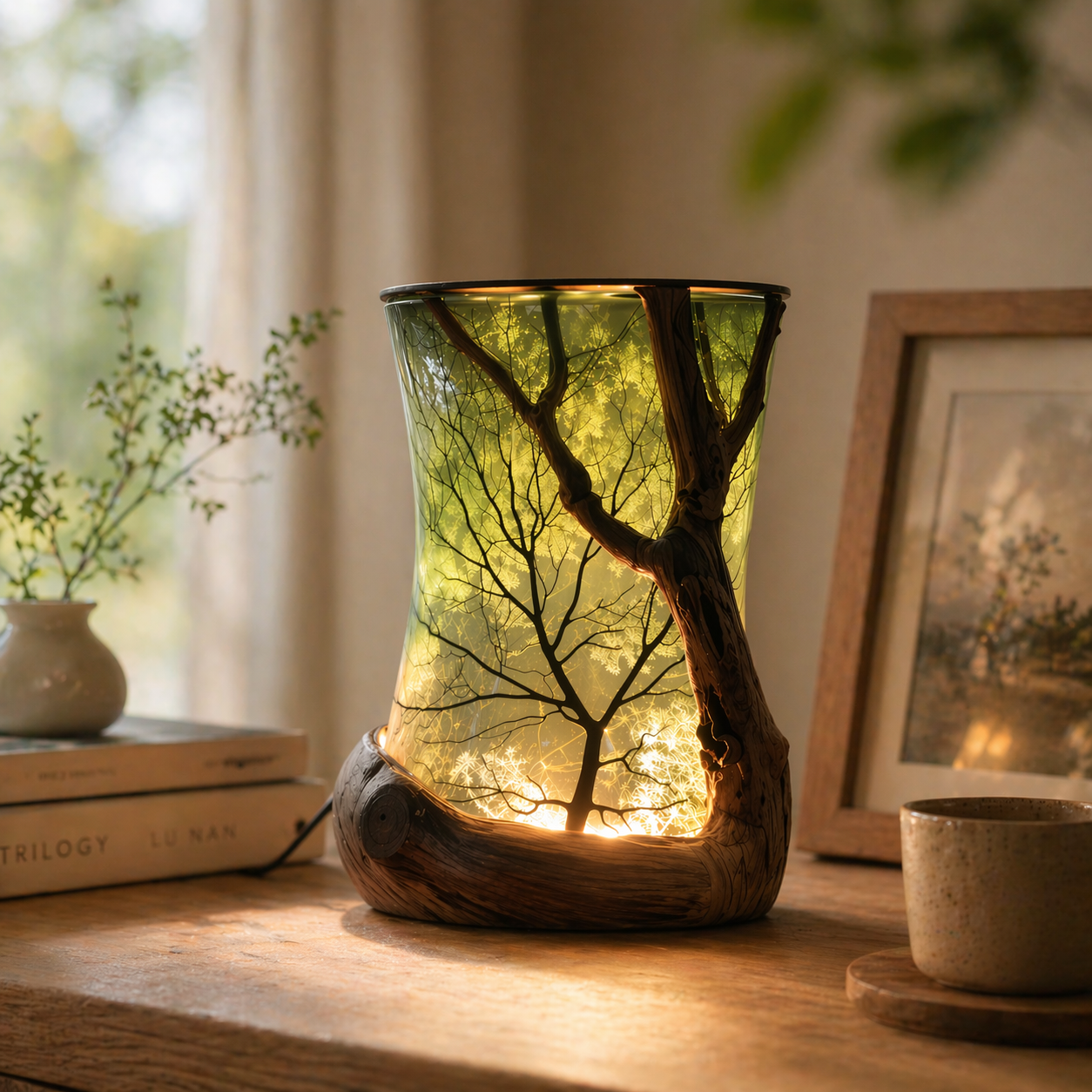 🌿“Enchanted Forest” Nature-Inspired Ambient Lamp
