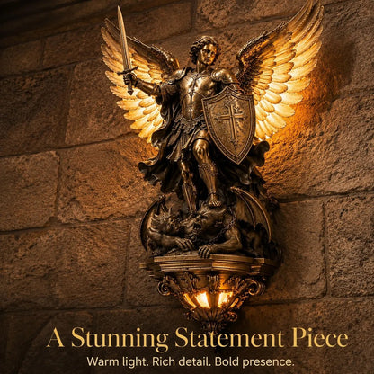 🕊️St. Michael Guardian Angel Wall Light
