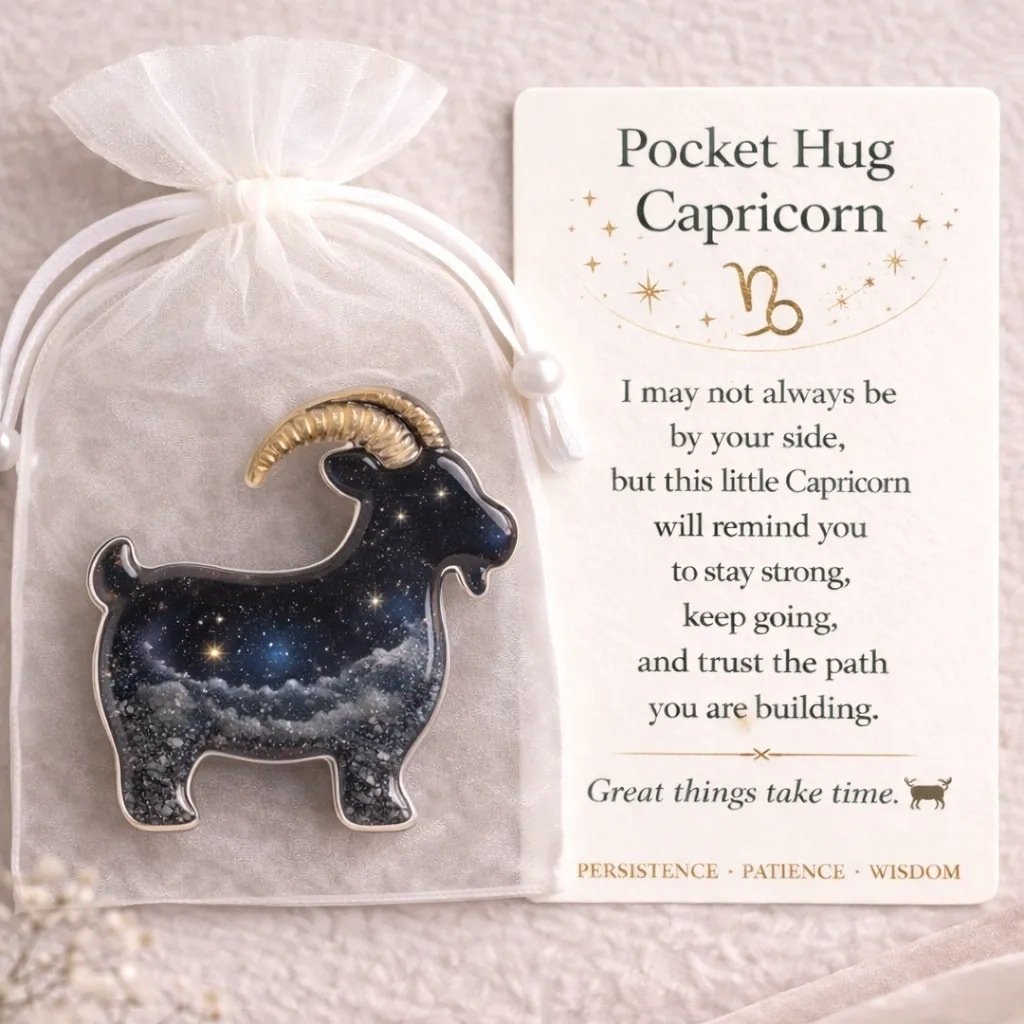 ⚡️🎁🔮Zodiac Glass Pocket Hug