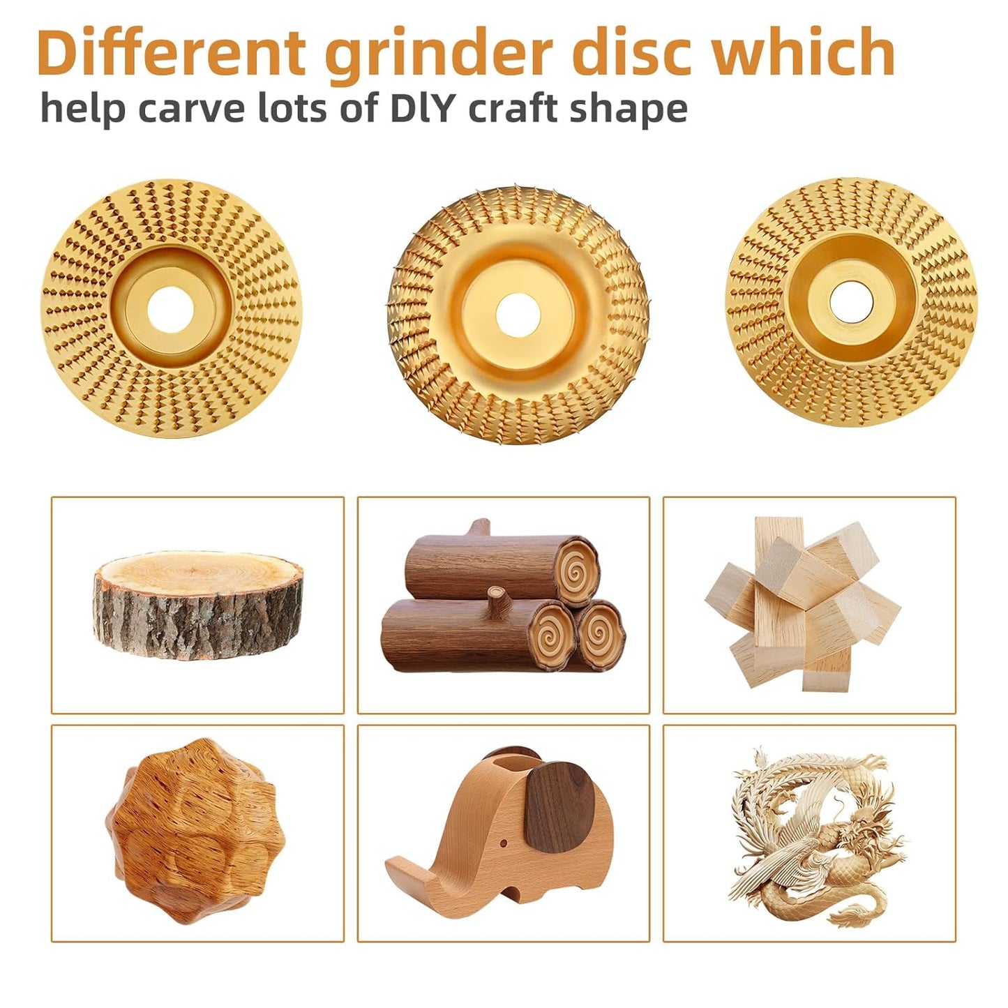 🔥LAST DAY 49% OFF - 🛠️3PCS Wood Carving Disc Set