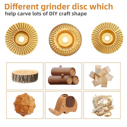 🔥LAST DAY 49% OFF - 🛠️3PCS Wood Carving Disc Set