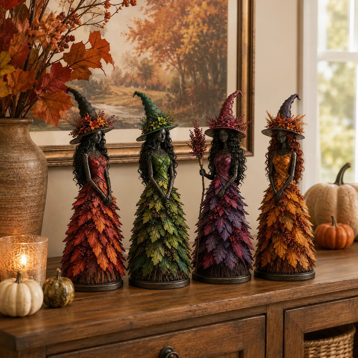 💥LAST DAY 50% OFF - 🧙 Enchanted Autumn Witch Figurine (📦Buy 2 Free Shipping)