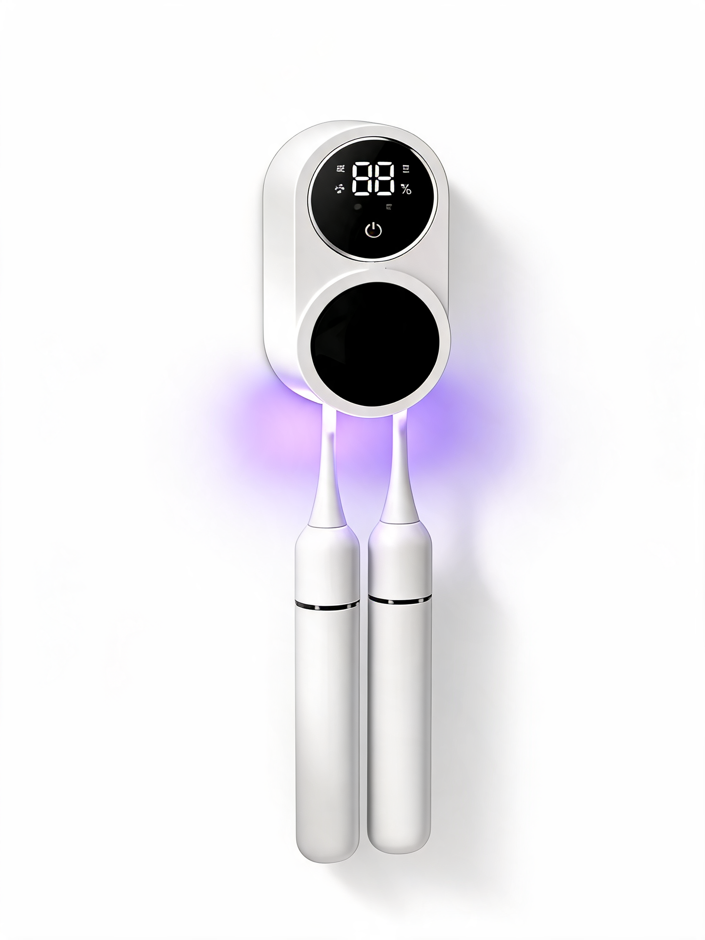 Mini Portable Rechargeable Travel Toothbrush Sterilizer Induction Switch with Charge Display UV Toothbrush Sterilizer Case