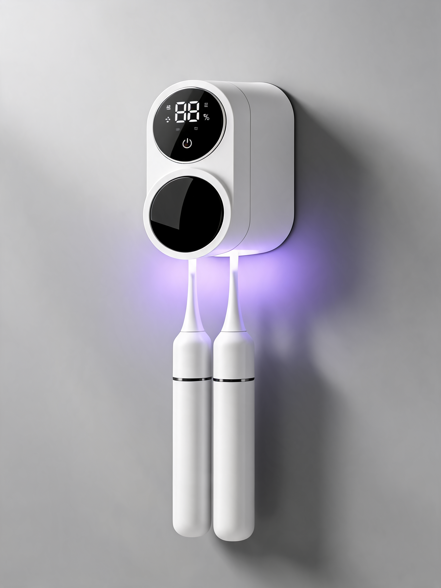 Mini Portable Rechargeable Travel Toothbrush Sterilizer Induction Switch with Charge Display UV Toothbrush Sterilizer Case