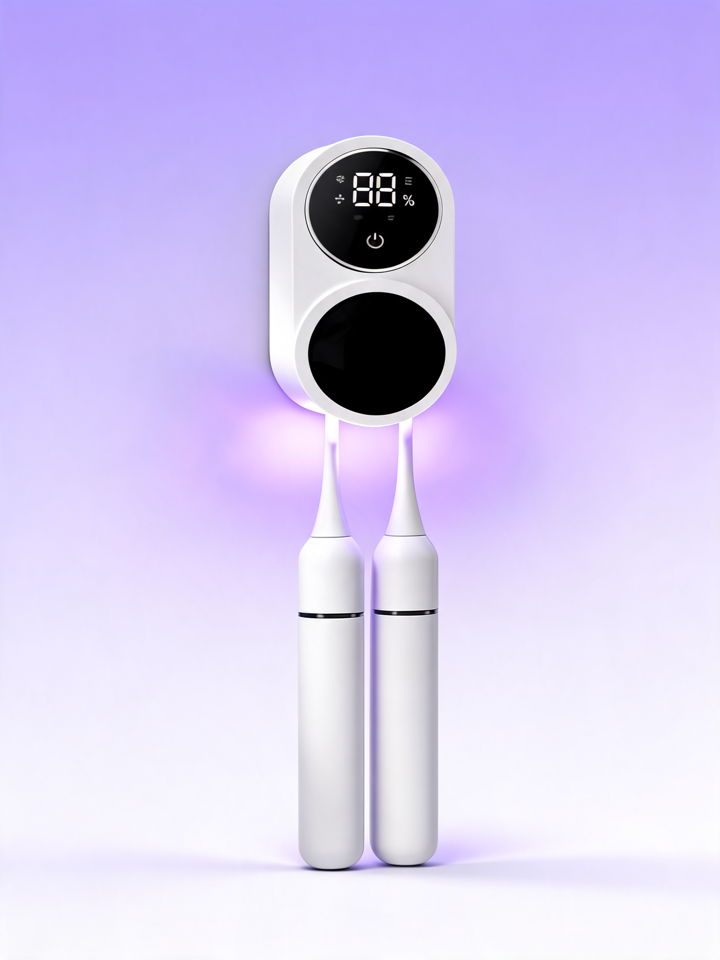 Mini Portable Rechargeable Travel Toothbrush Sterilizer Induction Switch with Charge Display UV Toothbrush Sterilizer Case