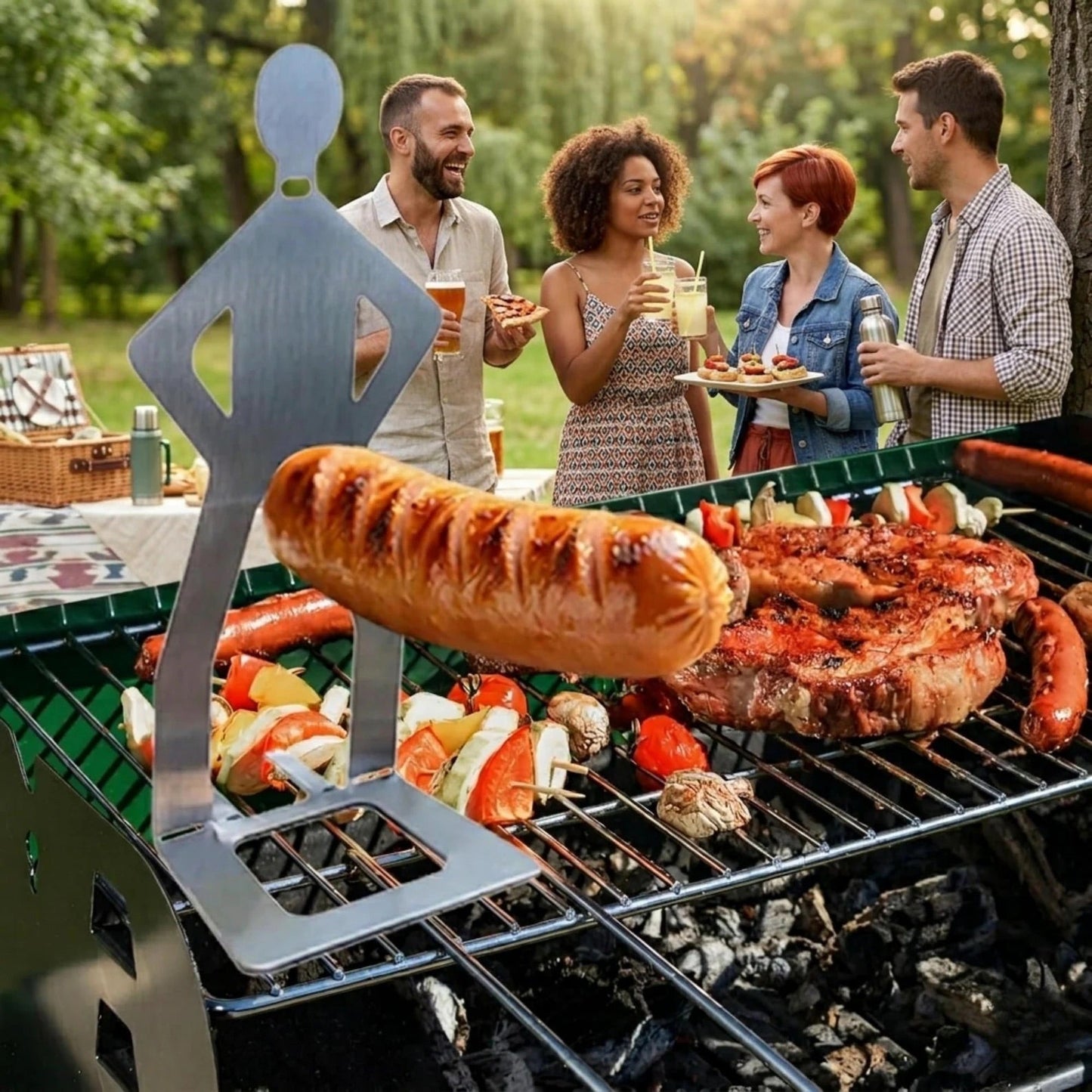Stainless Steel BBQ Sausage Holders