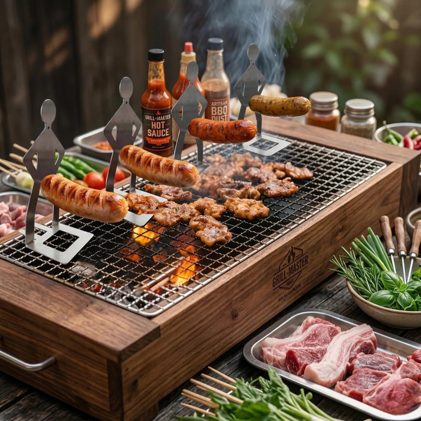 Stainless Steel BBQ Sausage Holders