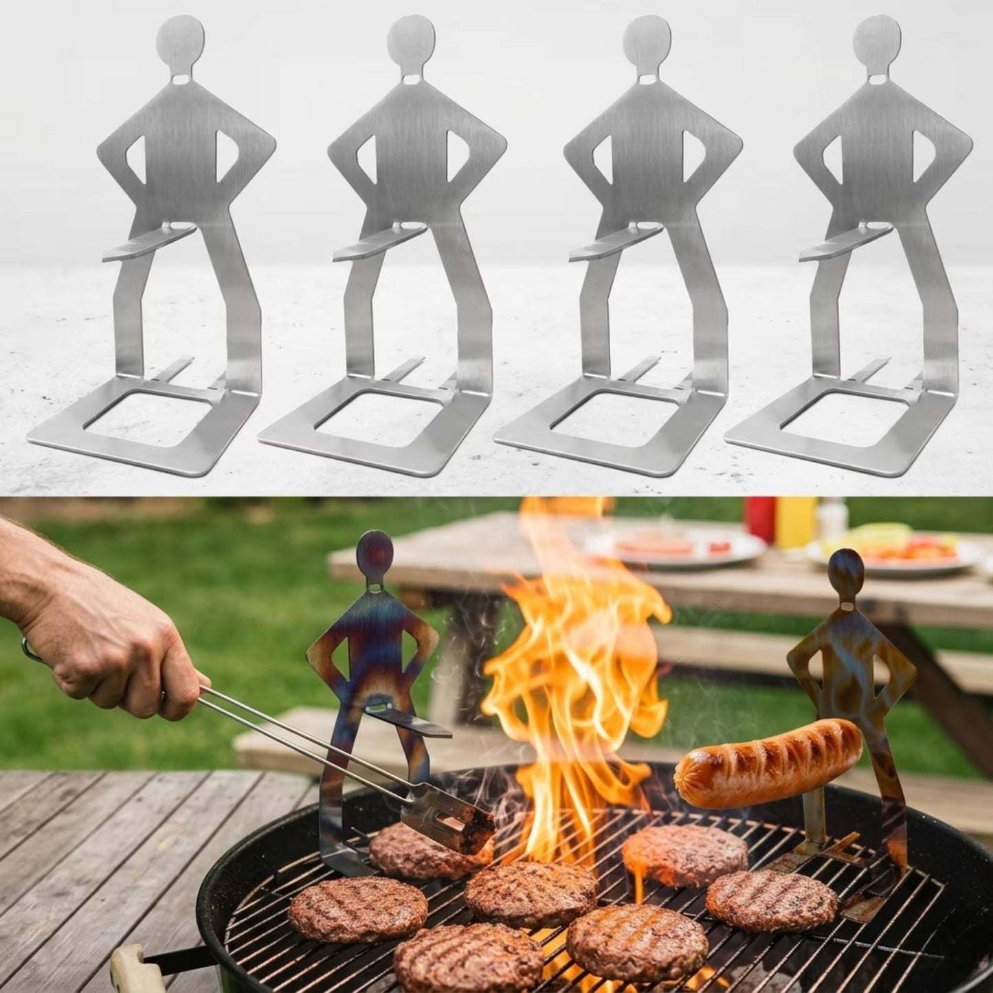 Stainless Steel BBQ Sausage Holders