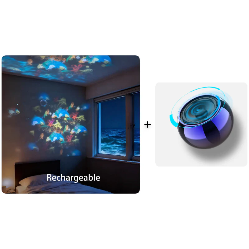 ✨ Rotating LED Projector with Dynamic Lighting Effect – Over 50,000 Sold! 🌀💞 Transform Your Space with Colorful Lights!