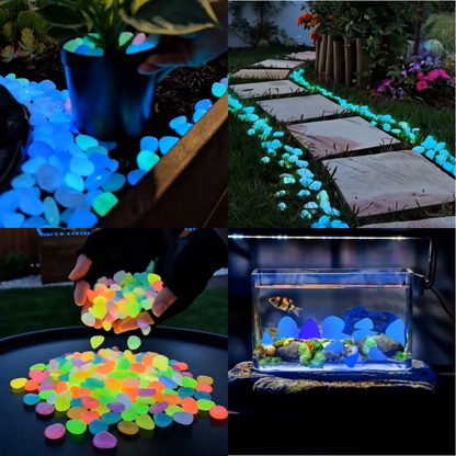 💥LAST DAY SALE 50%OFF💥🌈Colorful Glow-in-the-Dark Garden Stones