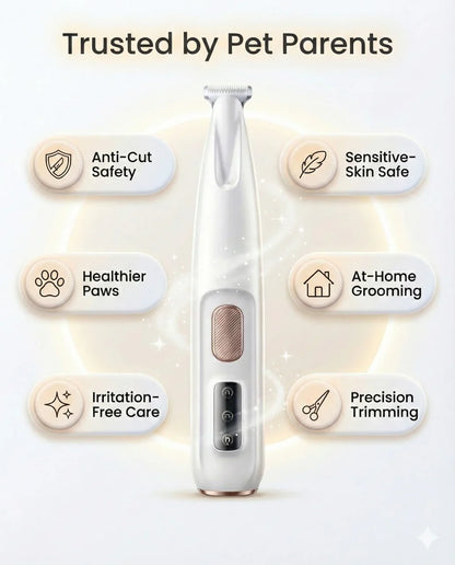 🔥⏳ Limited Stock 🐾Waterproof Rechargeable Pet Shaver with Bright LED Light, Ultra Quiet Home Pet Grooming Clipper Cut Salon Cost