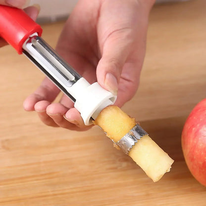 🍎2-in-1 Apple Corer and Peeler - Stainless Steel Fruit Corer
