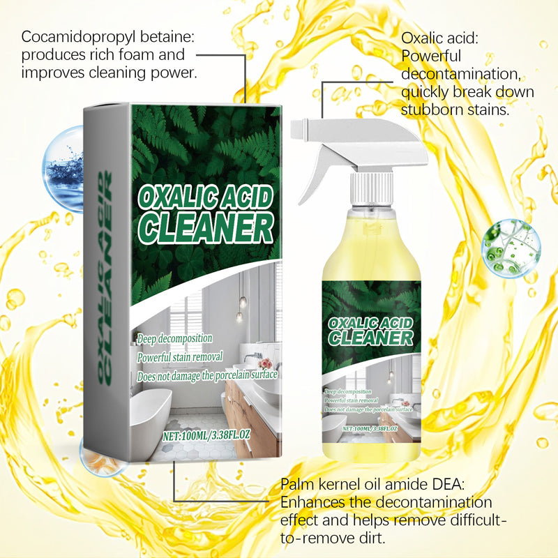 🥳2026 HOT SALE🥳💞50K+ SOLD!💥🔬 【CLEARANCE!】Molecular-Level Cleaning Tech! Oxalic Acid Bathroom Cleaner Dissolves Rust & Limescale 78% OFF🚽✨